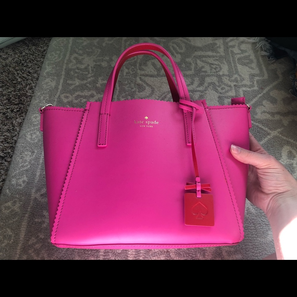 KATE SPADE hot pink and Red Cross body